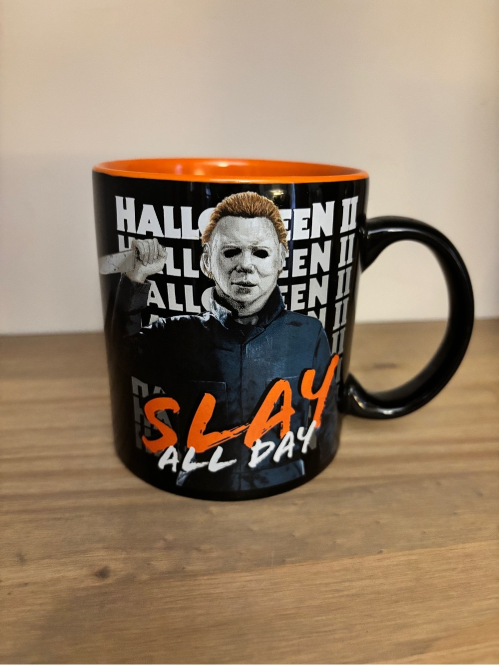 Silver Buffalo Halloween II "Slay All Day" Mug NWOT